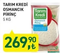 TARIM KREDİ OSMANCIK PİRİNÇ 5 KG TARIM KREDİ OSMANCIK PİRİNÇ 5 KG